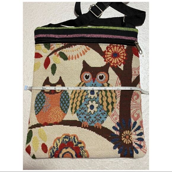 Stone Mountain Fabric Owl Shoulder / Crossbody Bag - Picture 4 of 7